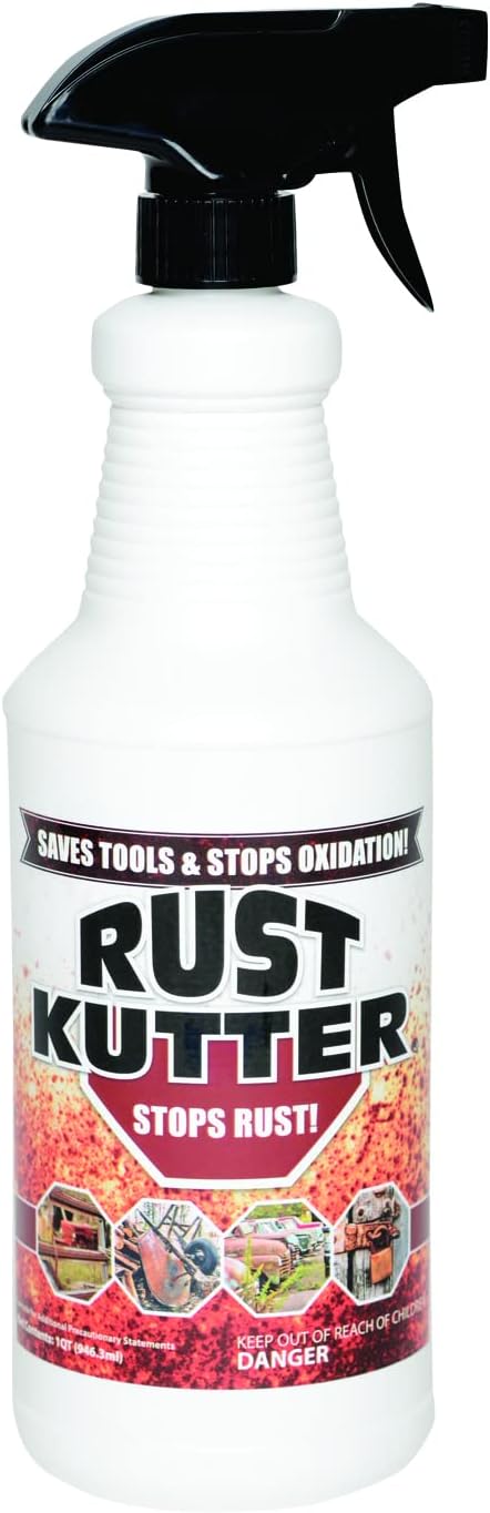 Rust Kutter - Stops Rust and Converts Rust Spots to Leave A Primed Surface Ready to Paint, Professional Rust Repair Manufactured in USA – Sprayer Included