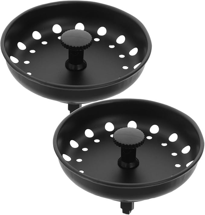 Homoyoyo 3sets Kitchen Sink Drain Stopper Sink Drain Filter Plug Metal Material Strainer Use 2pcs*3