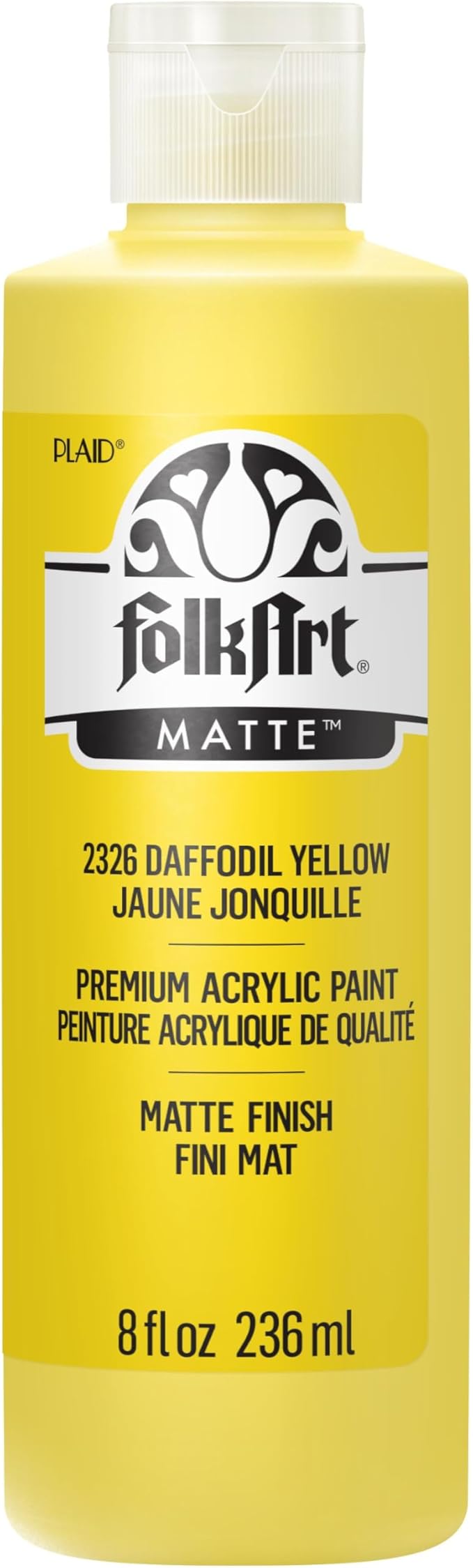 FolkArt Acrylic Paint, 8oz, Daffodil Yellow