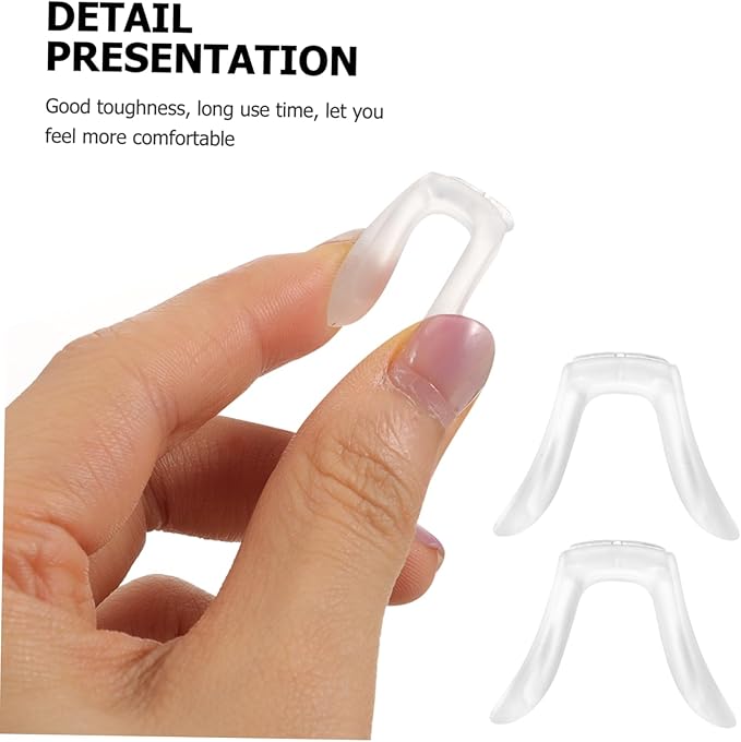 3pcs Silicone Eyeglasses Nose Pads Soft Glasses nosepads Eye Glasses Repair Parts Eyeglass Parts Nose Bridge for Supplies Comfortable Nosepads