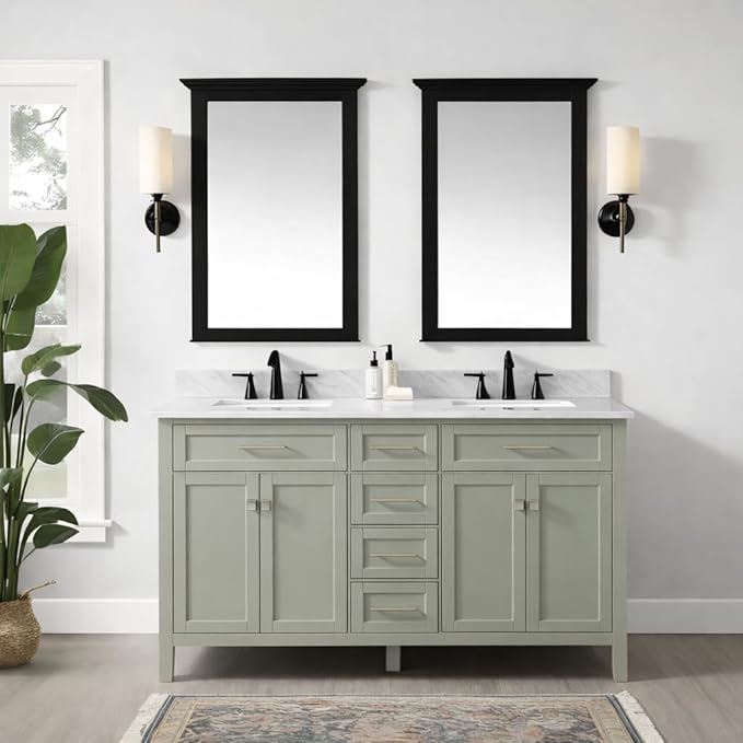 ALL-IN-ONE Paint by Heirloom Traditions, Simply Sage (Gray Green), 8oz Sample - Durable cabinet and furniture paint. Built in primer and top coat, no sanding needed. Includes our 30 featured color