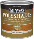Minwax PolyShades Wood Stain + Polyurethane Finish – ½ Pint, Olde Maple, Satin