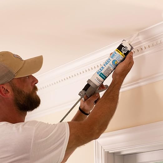 DAP 18425,White Caulk,10.1 oz,10.1 Fl Oz,Whites,(Pack of 2)