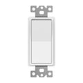 ENERLITES 4-Way Decorator Paddle Rocker Light Switch, Clamp Down Wiring, Grounding Screw, Residential Grade, 15A 120V/277V, UL Listed, 94150-W, White