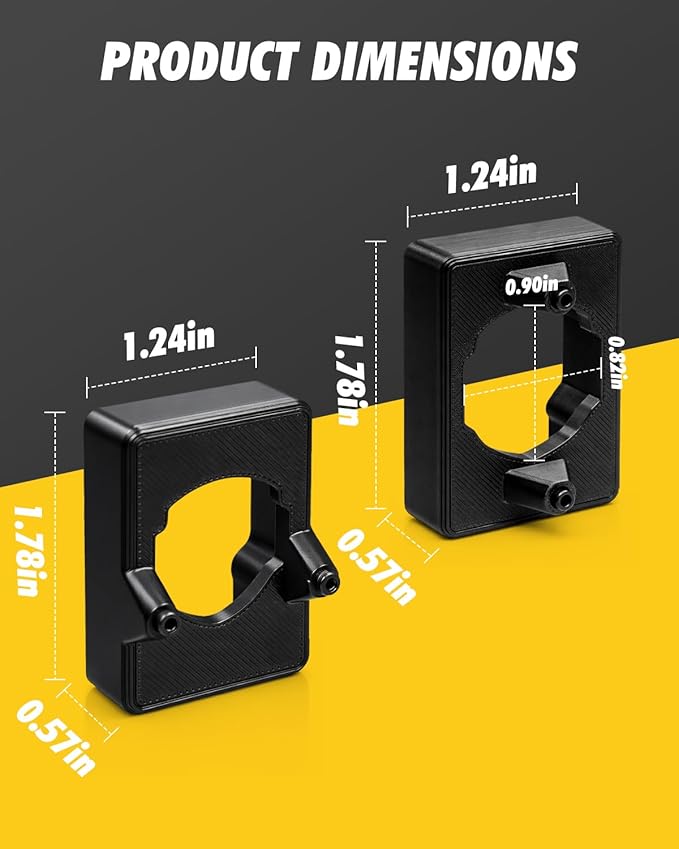 Upgraded DCN45RN Vinyl Siding Adaptor Tips (2 Pack) for DeWalt 20V Cordless Roofing Nailer, Compatible with DCN45RNB & DCN45RND1，Horizontal & Vertical Tips