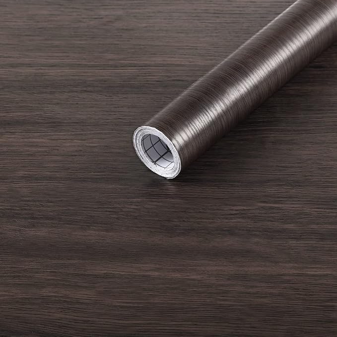 Arthome 16.5" x393"Peel and Stick Wood Contact Paper Self-Adhesive Brown Walnut Wallpaper,Decorative Vinyl Film for Countertop,Cabinets,Shelf,Drawer Liner,Easy to Clean Removable Wall Covering