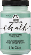 FolkArt Home Décor Chalk Paint, Frosted Leaves 8 fl oz Acrylic Chalk Paint with an Ultra Matte Finish, 51048