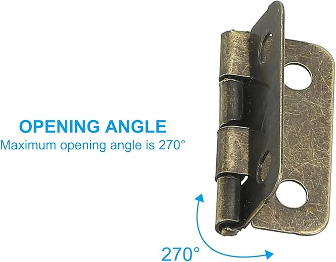 PATIKIL Small Butt Hinges 3/4 Inch, 10 Pack Mini Jewelry Box Hinge with Screw for Jewelry Wooden Boxes Cabinet Drawer Doors Gate, Brown