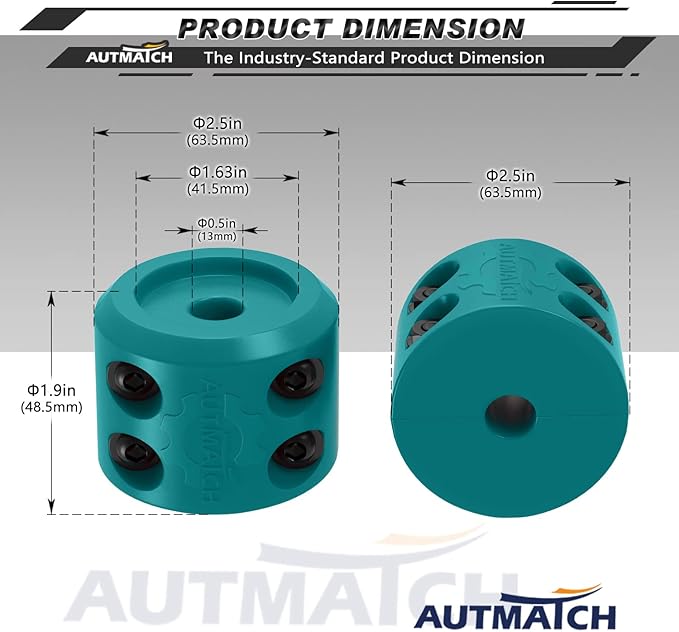 AUTMATCH Winch Cable Hook Stopper (1 Pack), Silicone Rubber Winch Stopper for Wire & Synthetic Rope, Winch Line ATV UTV, Shock Absorbent, Prevent Pulling Bounce and Abrasion, Teal