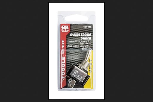 Gardner Bender GSW-122 Electrical Toggle Switch, SPST, ON-OFF, 21 A/14V DC, Spade Terminal, Single Pole Single Throw