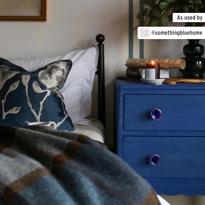 Annie Sloan Chalk Paint® (Napoleonic Blue, 1 Litre/33.8 Fl Oz) a unique decorative paint for furniture, cabinets and home décor with no sanding or priming