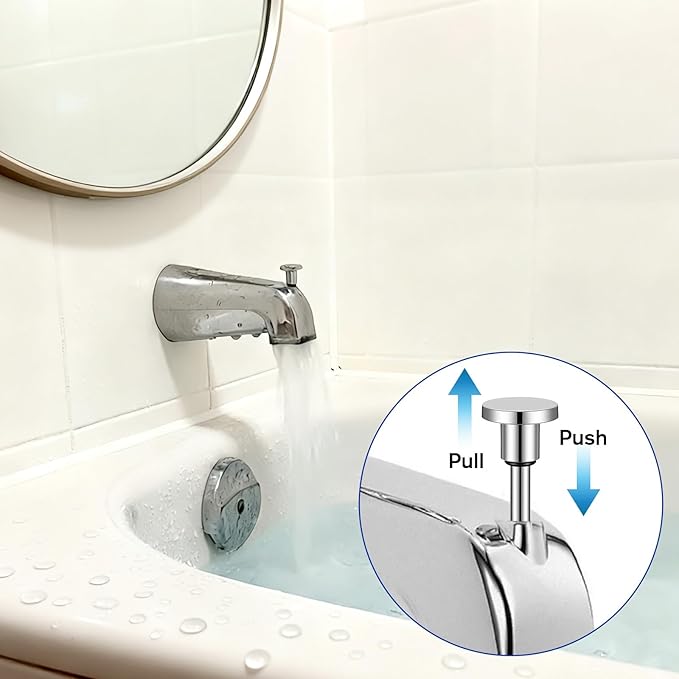 2 Set Tub Spout Diverter Repair Kit, Diverter Tub Spout, Including 2 Diverter Valve Stems 2 Seals and 2 Diverter Gates, Shower Diverter for Bathroom Shower Bathtub Leaky Faucet Repair Replacement Part