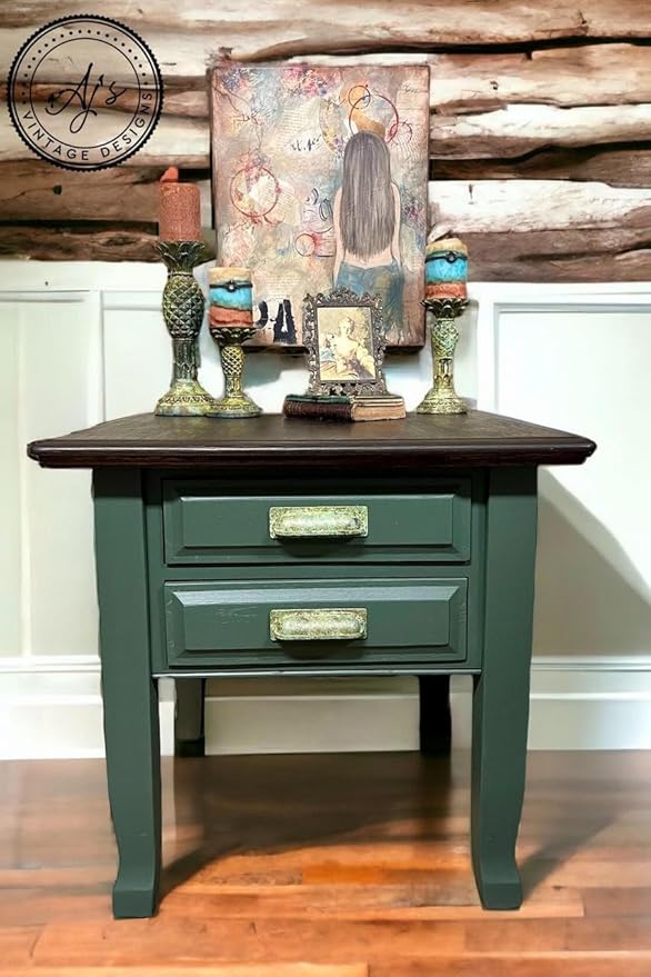Dixie Belle Silk All-in-One Mineral Paint - Acadia (4oz) - All-in-One Water Based Primer + Topcoat - Durable Furniture Paint - Low Reflective Finish