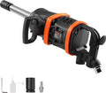 VEVOR 1 Inch Air Impact Wrench, Up to 5175 ft-lbs Beast Reverse Torque Output Pneumatic Impact w/ 8 Inch Anvil for Heavy Duty Machinery/Semi-Truck/Bus | Pneumatic Impact Gun with 8 Inch Anvil, Forward/Reverse Control, for Heavy Duty Machinery, Semi-Tru...