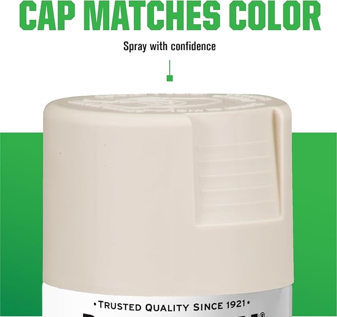 Rust-Oleum 7750830-6PK High Heat Enamel Spray Paint, 12 oz, Almond, 6 Pack