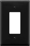 ENERLITES Decorator Light Switch or Receptacle Outlet Wall Plate, Gloss Finish, Oversized 1-Gang 5.5" x 3.5", Unbreakable Polycarbonate Thermoplastic, UL Listed, 8831O-BK, Black