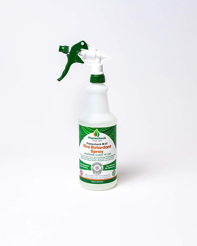 Flamecheck M-111 Fire Retardant Spray. (Gallon) Class A, Non-Toxic and Easy to use on Fabric, Wood and Other Absorbent Surfaces