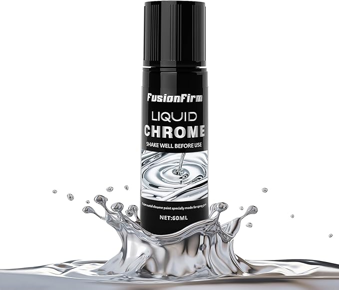 Liquid Leaf Paint - Alcohol-Based Airbrush Paint - High Gloss Finish Silver 2 Fl Oz