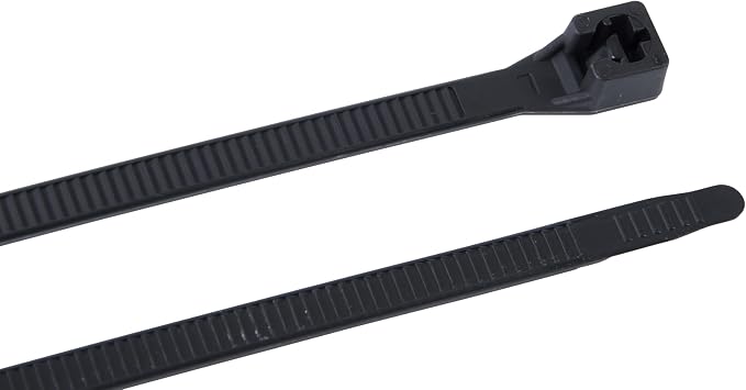 Gardner Bender 46-412UVB Heavy-Duty, DoubleLock, Cable Tie, 12 Inch., Tensile Strength, Wire / Cord Management Industrial and Household Use, Nylon Zip Tie, 100 Pk., UV Resistant Black