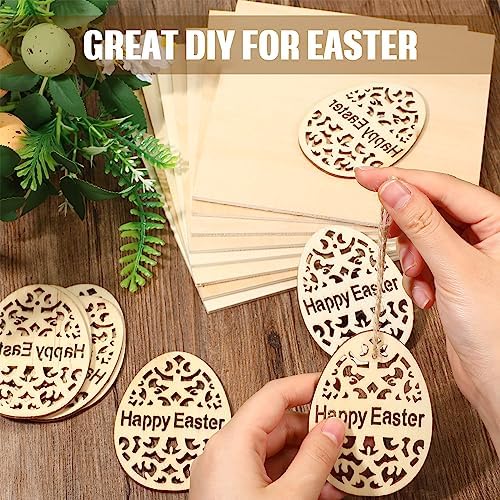 Riakrum Basswood Sheets Plywood Board Unfinished Wood Boards for Crafts for DIY Laser Projects Architectural Mini House Building Hobby Model Making(18 x 18 x 1/8 Inch,36)