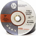 Benchmark Abrasives 7 Inch Aluminum Oxide Thin Type 1 Grinder Cut Off Wheels for Metal and Stainless Steel .045" Thick 7/8" Arbor, Angle Grinder Cutting Disc, Grinding Cutting Wheel - 25 Pack
