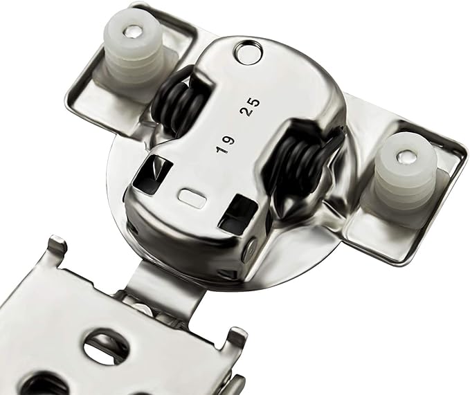 Ravinte 10 Pack 5 Pair 1/2 inch Overlay Soft Close Kitchen Cabinet Hinges Stainless Steel Adjustable Kitchen Hinges Satin Nickel Cabinet Hardware