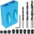 Pocket Hole Screw Jig Dowel Drill Joinery Kit Carpenters Wood Woodwork Guides Joint Angle Tool Carpentry Locator Craft Locator