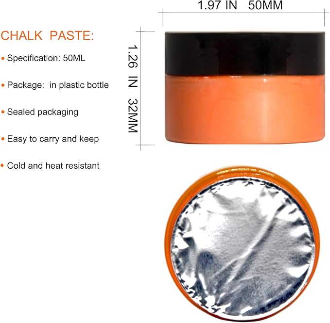 Chalk Stencils Paste Self-Adhesive Screen Ink, Reusable Screen Paste Transfer Tool, 2 Cans of Chalk Ink and 2 Screen Printing Squeegees.
