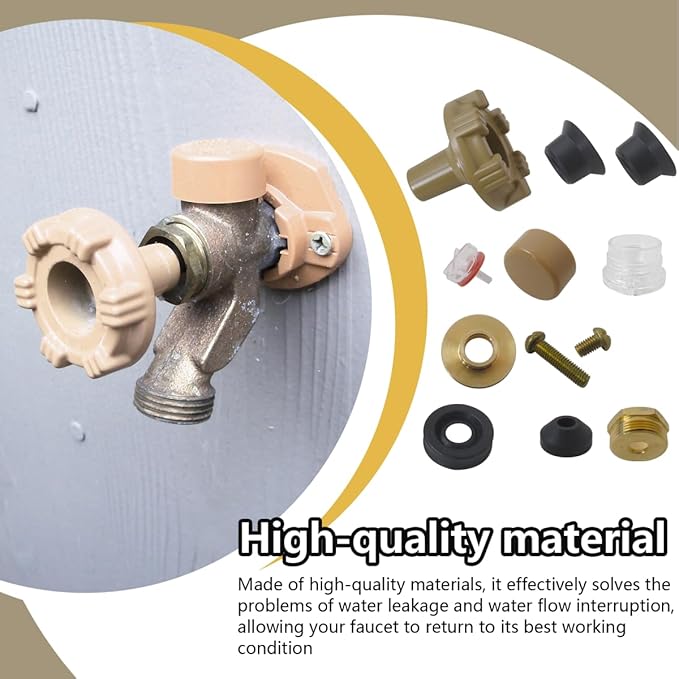 Upgraded Fix Leaking for Woodford Model 17 Faucet - RK-17MH Metal Handle Repair Kit for Outdoor/Wall Hydrants | Stops Water Leakage & Flow Issues
