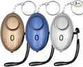 KOSIN Safe Sound Personal Alarm, 3 Pack 145DB Personal Security Alarm Keychain with LED Lights, Emergency Safety Alarm for Women, Men, Children, Elderly