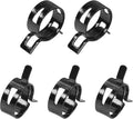 10pcs 0.94" ID Constant Tension Band Hose Clamps, 24mm Spring Band Type Action Hose Clamp Manganese Steel Fuel Line Clamp Low Pressure Air Clip Clamp for Fuel Hose Line Water Pipe Air Tube black