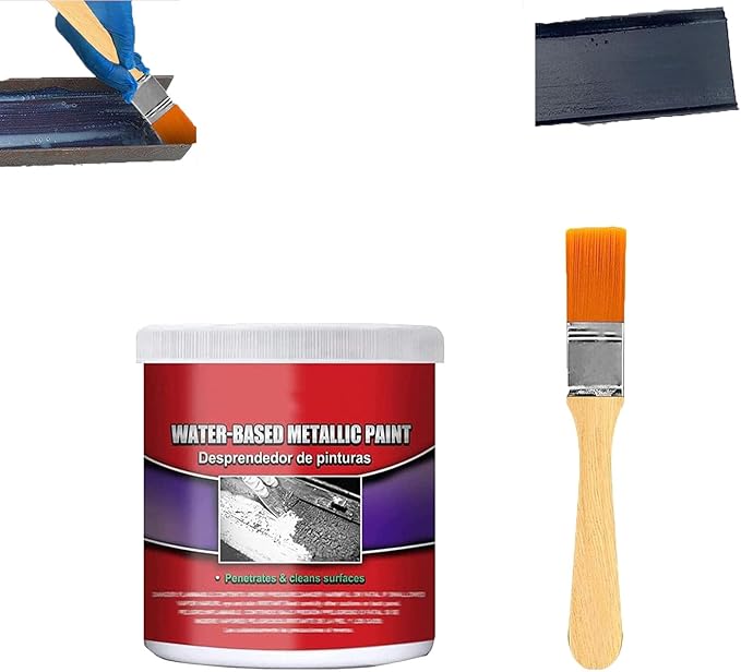 2 In 1 Rust Converter & Metal Primer, Water-Based Metallic Paint Rust Converter, High-Performance Rust Remover For Metal Surfaces, Rust Inhibitor Primer For Metal, Car Chassis,Frame,Fence (1PC)