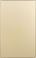 ENERLITES Screwless Blank Wall Plate, Child Safe Blank Device Outlet Cover, Standard Size, 1-Gang 4.68" x 2.93", Polycarbonate Thermoplastic, UL Listed, SI8801-GD, Gold