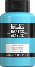 Liquitex BASICS Acrylic Paint, 400ml (13.5-oz) Bottle, Light Blue Permanent