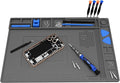 STREBITO Soldering Mat Electronics Repair Mat, Solder Pad Heat Resistant 932°F, Magnetic Work Mat Silicone Pad for Soldering, Computer, Laptop, Cell Phone, RC, Watch, Gun, Size 17.7" x 11.8" (Grey)