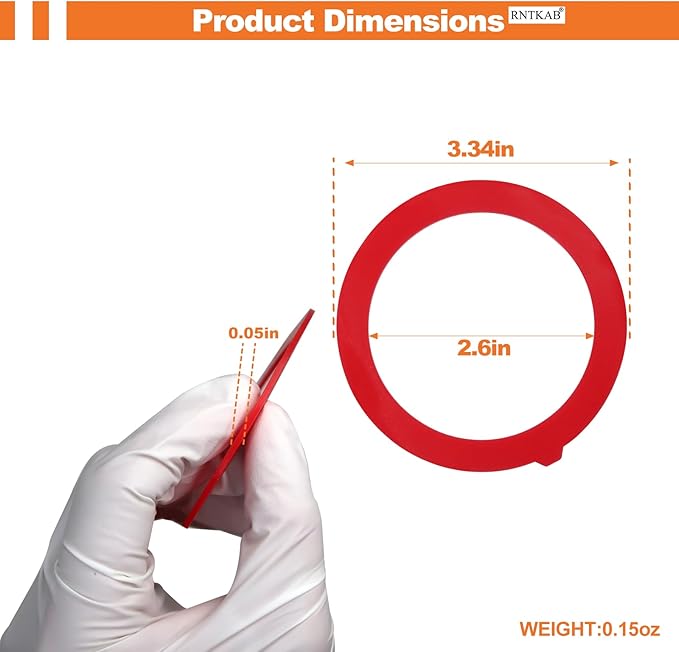 Flush Valve Seal for Kohler, 2-Pack GP1059291 Silicone Replacement for Toilet - Upgraded Leak-Proof Gasket Seal Kit Compatible with Kohler Canister, K-GP1059291