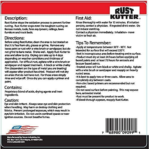 Rust Kutter- Gallon - Stops Rust and Converts Rust Spots to Leave a Primed Surface Ready to Paint, Professional Rust Repair Manufactured in USA