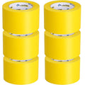 6 Rolls Yellow Painters Tape Bulk 3 inch x 60 Yards, Total 360 Yd, Painters Masking Tape No Residue Wall Painting Tape Artist Tape Trim Edge Finishing Tape for Wall Painting Decoration DIY Supplies