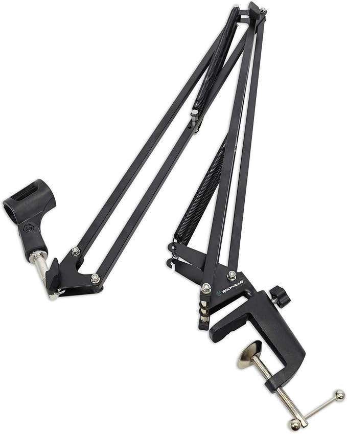 Rockville DMS40 40" Boom Arm Bundle with iStand 22 Tablet Holder for Zoom