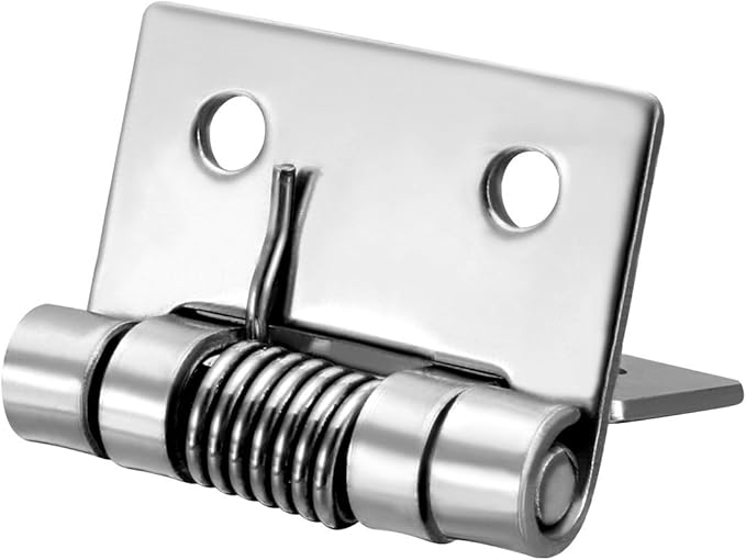 uxcell Self Closing Spring Hinge 0.98" Stainless Steel Brushed DIY Hardware for Door Cabinet Small Box 5pcs Per Pack