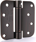 goldenwarm 4pack Door Hinges Oil Rubbed Bronze 4 Inch Self Closing Door Hinges Spring Door Hinge with 5/8" Radius Corners - Adjustable Door Closing, Residential & Heavy-Duty Hardware