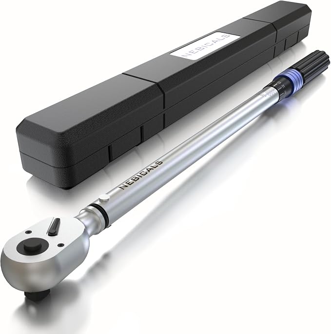 3/4'' 100-400 Ft Lb Torque Wrench Heavy Duty, Dual Direction | High hardness, Long lifetime, Stored In a Solid Case, Quick Release, Cr-V