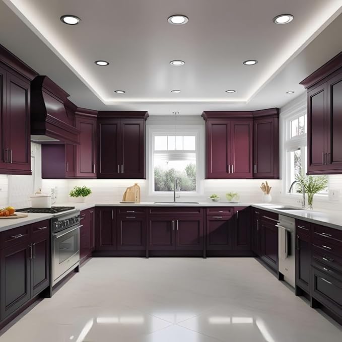 ALL-IN-ONE Paint by Heirloom Traditions, Kings Robe (Rich Purple), Gallon - Durable cabinet and furniture paint. Built in primer and top coat, no sanding needed. Includes our 30 featured color card.