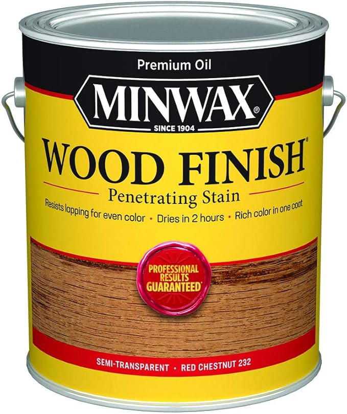 Minwax Wood Finish 710460000, Red Chestnut Stain, Gallon