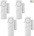 4 Pack Home Security Door & Window Alarms for Kids Safety - DIY Protection Burglar Bell Alarm for Home & Office