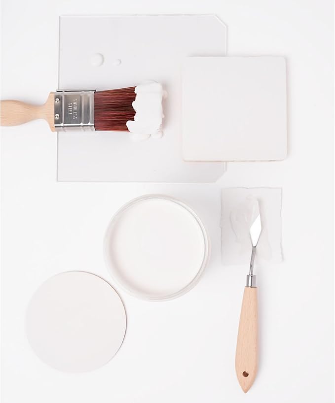 Dixie Belle Silk All-in-One Mineral Paint | Elderflower (16oz) | Warm Creamy White All-in-One Water Based Primer + Topcoat | Durable Furniture Paint | Low Reflective Finish