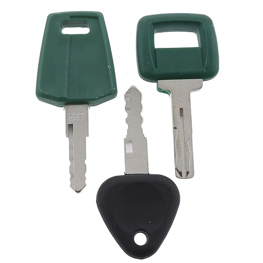 Solarhome Set of 3 Ignition Keys Master Set Excavator Key Heavy Equipment Key Set/Construction Compare with Key Heavy Equipment Excavator Loader Truck