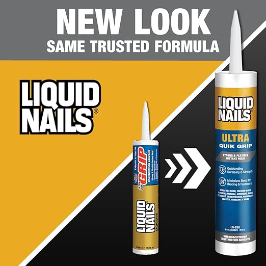 Liquid Nails Ultra Quik Grip 10 oz. White Interior and Exterior Construction Adhesive