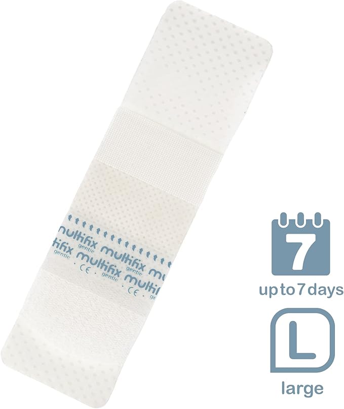 (x10) – Catheter Adhesive Tubing Securement, Re-Adhesive with Silicone Technology, Catheter Adhesive for use with Urinary Incontinence Products (Pack of 10) (Large)