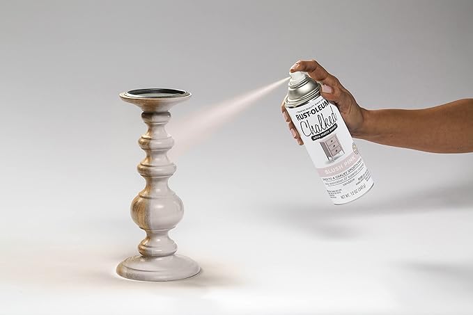 Rust-Oleum Blush Pink Chalked All-in-One Ultra Matte Spray Paint | One Coat Coverage | No Primer, Sanding, Or Topcoat Needed | Easy Spray Application | Made in USA | 12 OZ | 6 Pack